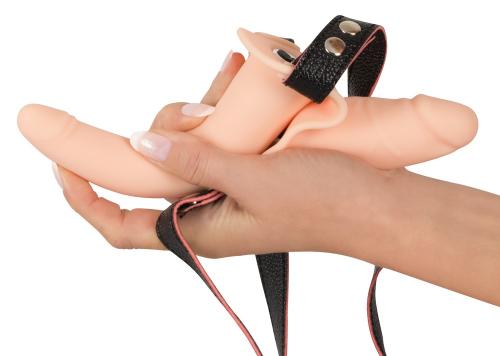 Strap-On Met Dubbele Vibrerende Dildo sextoys dildos 