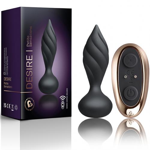 Rocks-Off - Petite Sensations Desire Vibrerende Anaalplug - Zwart sextoys anaal toys