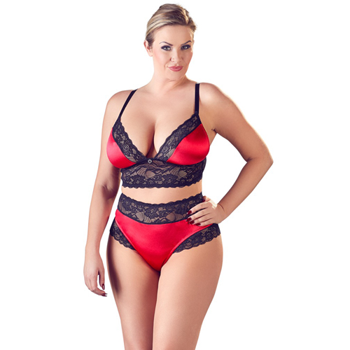 Satijnen Lingerie Set Met Kant sexy lingerie kleding lingerie dames