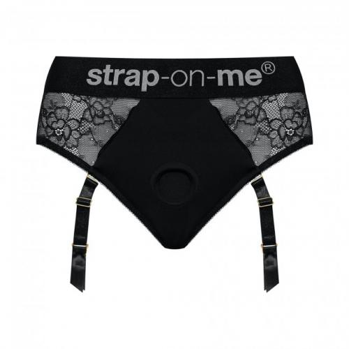 Diva Luxe Kanten Strap On Harnas met Jarretels sextoys dildos 