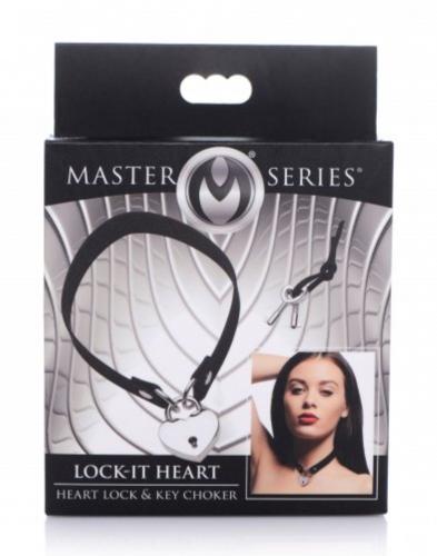 Lock-It Heart Choker Met Afsluitbaar Hartje sexy lingerie kleding accessoires
