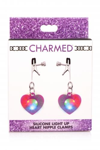 Charmed - Heart Verstelbare Tepelklemmen Met LED Verlichting bdsm sm toys