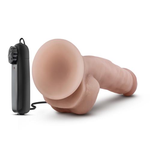 Dr. Skin - Dr. Jay Vibrator Met Zuignap 22 cm - Beige sextoys vibrators