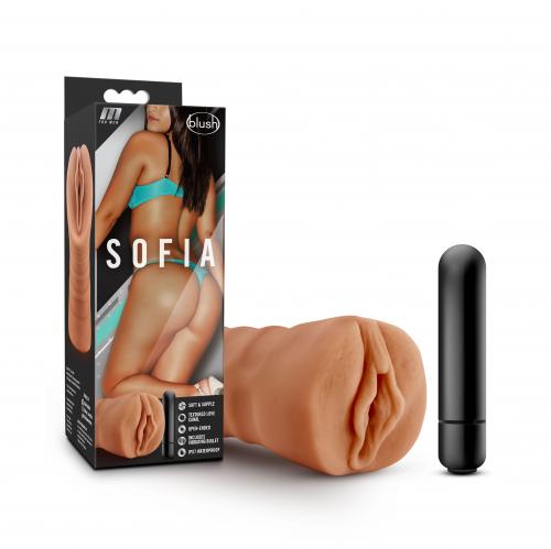 M for Men - Sofia Masturbator Met Bullet Vibrator - Vagina sextoys masturbators
