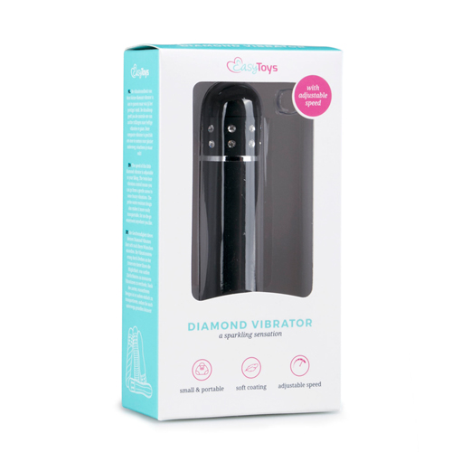 Easytoys Mini Vibrator Gelinieerd - Zwart sextoys vibrators