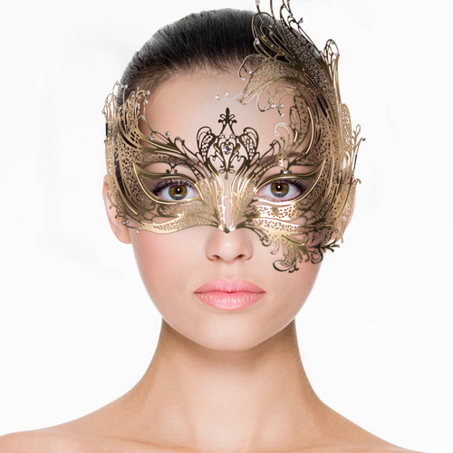 Easytoys Open Venetiaans Masker - Goudkleurig sexy lingerie kleding accessoires
