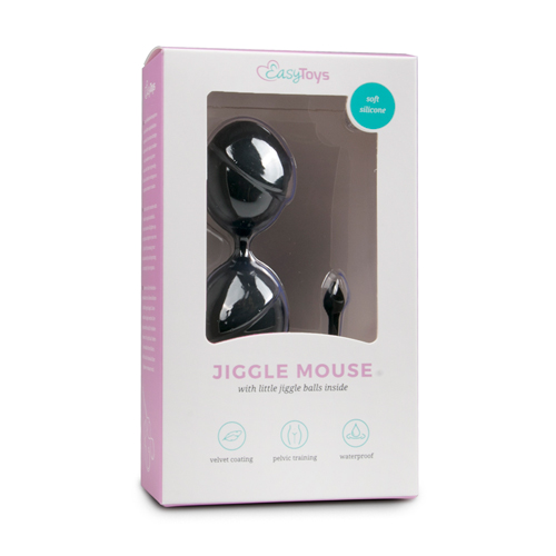 Dubbele vaginaballetjes - zwart sextoys vagina toys