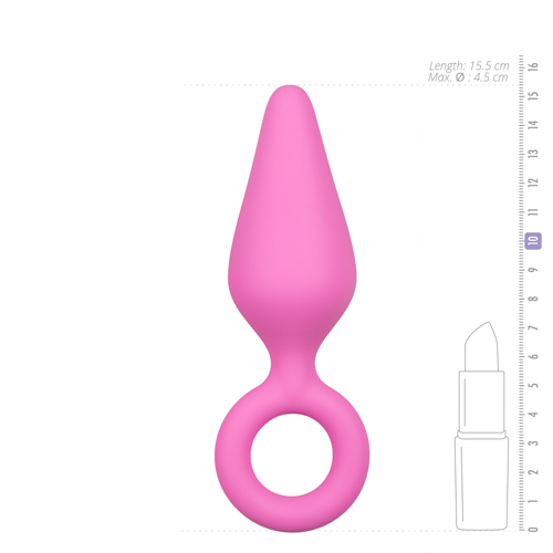 Roze Buttplug Met Trekring - Large sextoys anaal toys