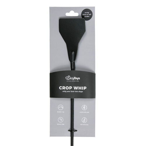 Zwarte leren zweep bdsm sm toys
