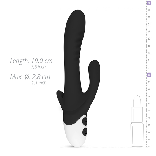 Stellar Vibe Rabbit Vibrator - Zwart sextoys vibrators