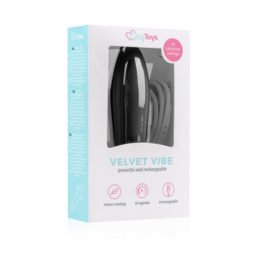 Velvet Vibe - Zwart sextoys vibrators