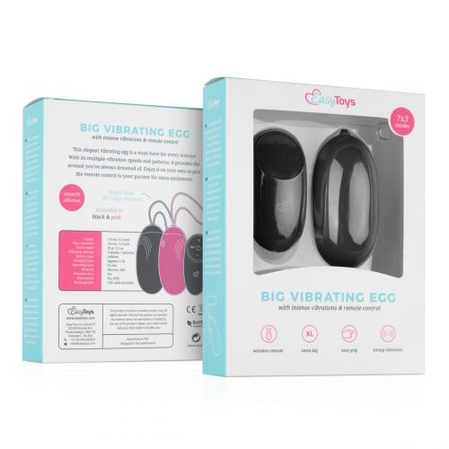 XL Vibratie-Ei Met Afstandsbediening - Zwart sextoys vagina toys