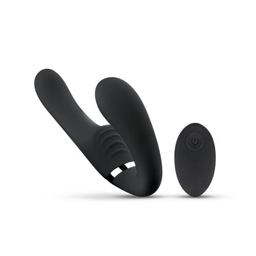 No-Parts - Avery Strapless Strapon Vibrerende Dildo 22 cm - Zwart sextoys dildos 