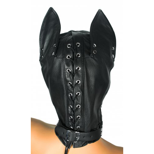 Speelse hondenkop kap bdsm bondage
