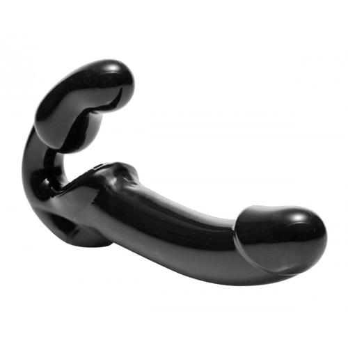 Strapless Voorbind Dildo - Zwart sextoys dildos 