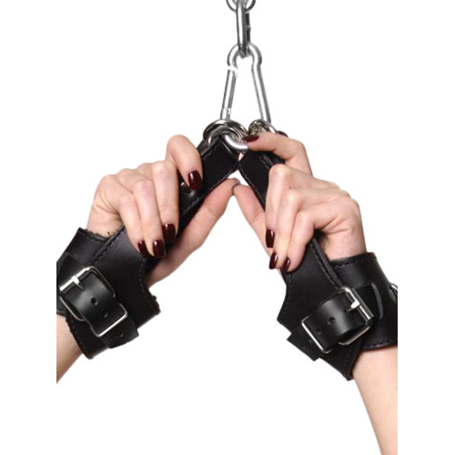 Strict Leather Fleece Lined Suspension Cuffs bdsm boeien